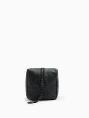 AllSaints Black Kobe Wash Bag - Image 3 of 5