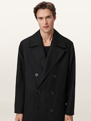 AllSaints Black Curran Coat - Image 2 of 8