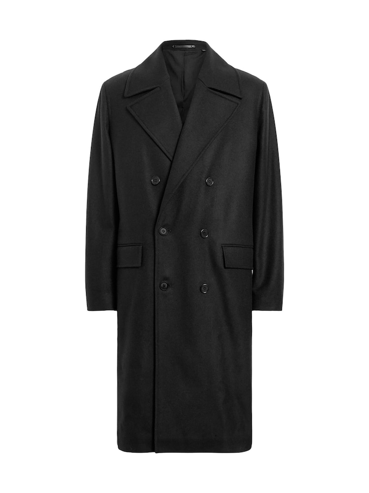 AllSaints Black Curran Coat - Image 8 of 8