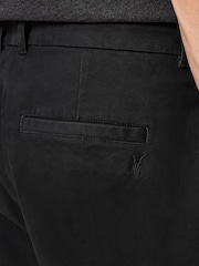 AllSaints Black Beckley Chinos - Image 6 of 8