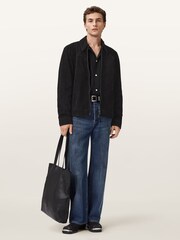 AllSaints Black Rhone Jacket - Image 4 of 8