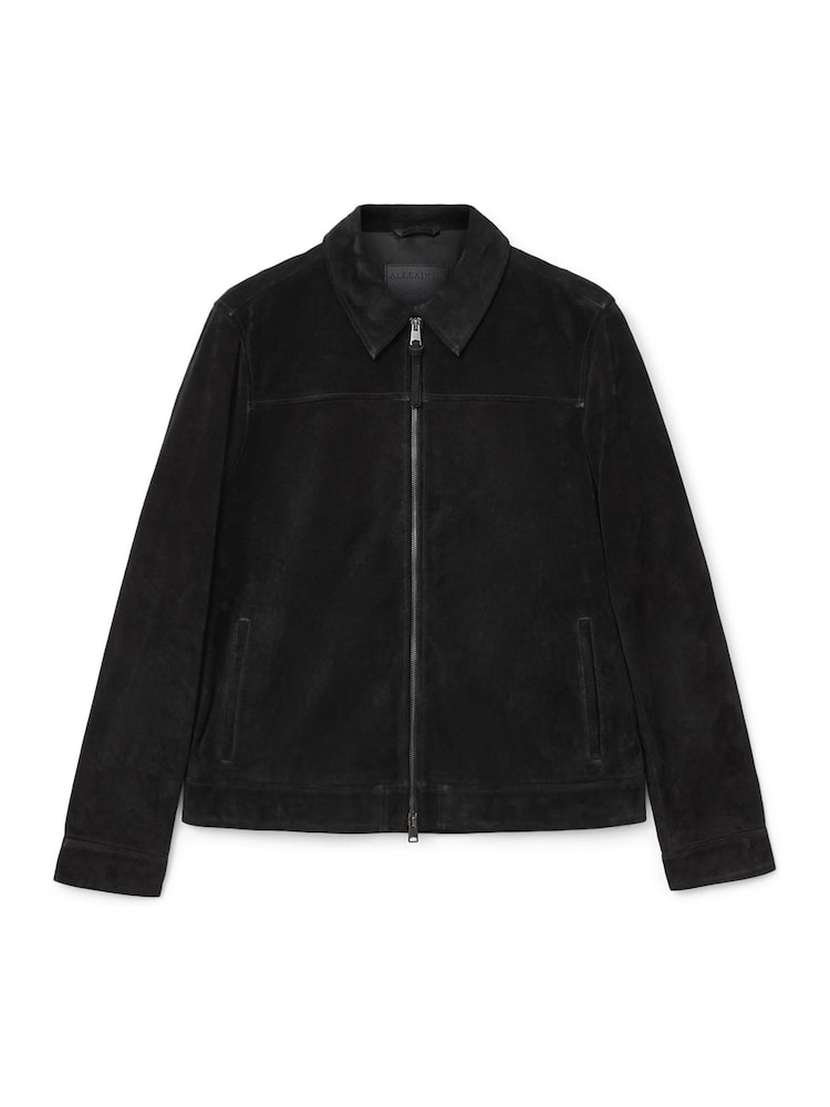 AllSaints Black Rhone Jacket - Image 8 of 8