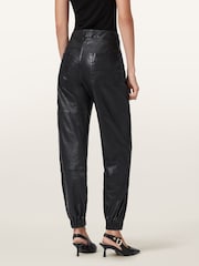 AllSaints Black El Carpenter Trousers - Image 4 of 7