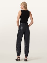 AllSaints Black El Carpenter Trousers - Image 6 of 7