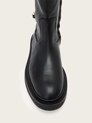 AllSaints Black Escher Chain Rider Boots - Image 3 of 4