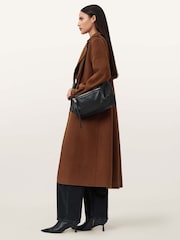 AllSaints Brown Sellma Coat - Image 6 of 8