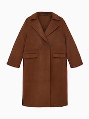 AllSaints Brown Sellma Coat - Image 8 of 8
