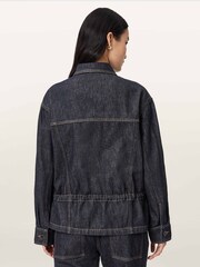 AllSaints Denby Peplum Trucker Blouse - Slika 4 iz 6