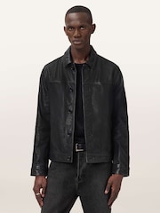 AllSaints Black Nates Jacket - Image 1 of 6