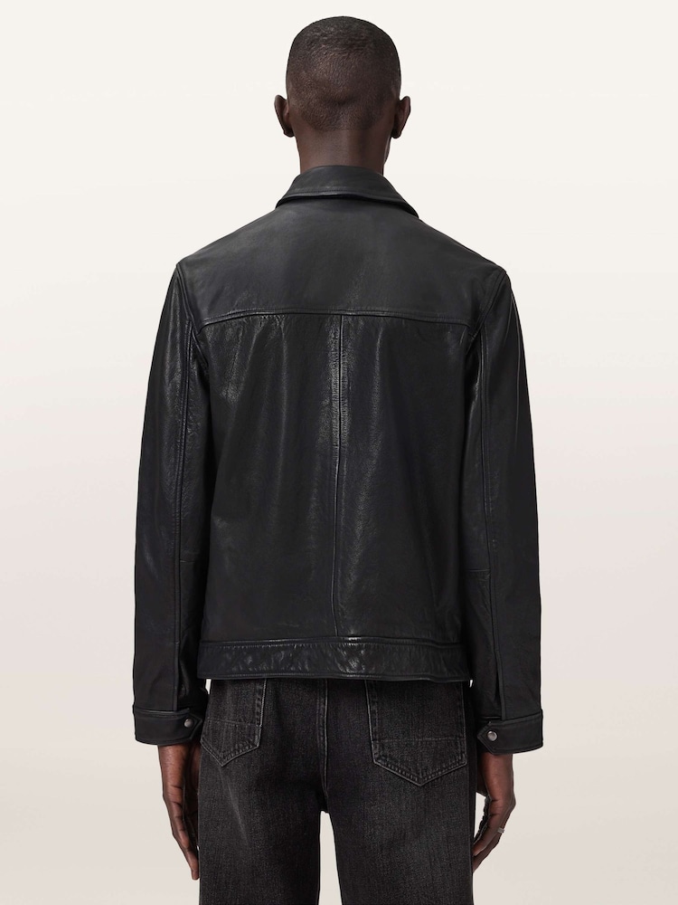 AllSaints Black Nates Jacket - Image 2 of 6