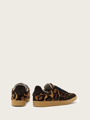 AllSaints Brown Thelma Faux Fur Sneakers - Image 2 of 4