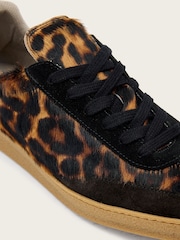 AllSaints Brown Thelma Faux Fur Sneakers - Image 4 of 4