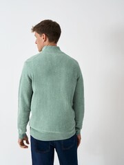 Crew Clothing Green Classic Half Zip Jumper - Image 2 of 5
