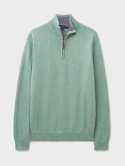 Crew Clothing Green Classic Half Zip Jumper - Image 5 of 5