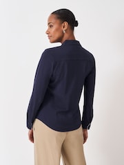 Crew Clothing Blue Jersey Shirt - Image 2 of 5
