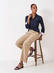 Crew Clothing Blue Jersey Shirt - Image 3 of 5