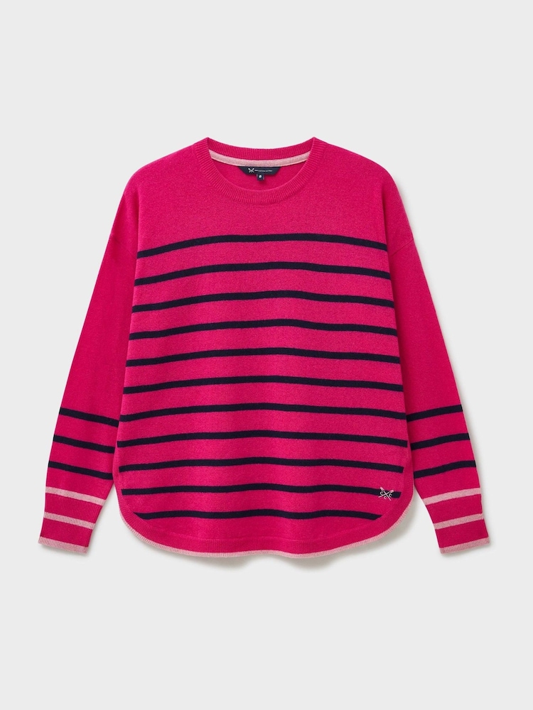 Crew Clothing Pink Harmony Rosie Jumper - Image 5 of 5 Crew Clothing Pink Harmony Rosie Jumper - Image 5 of 5