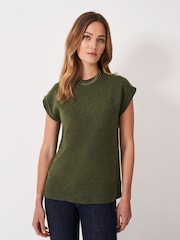 Crew Clothing Green Harmony Crew Neck Knitted Vest - Image 1 of 5