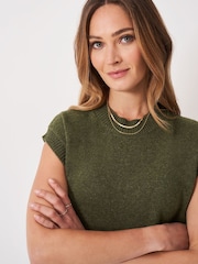 Crew Clothing Green Harmony Crew Neck Knitted Vest - Image 4 of 5