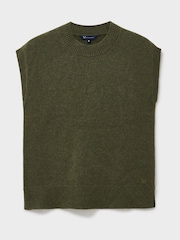 Crew Clothing Green Harmony Crew Neck Knitted Vest - Image 5 of 5