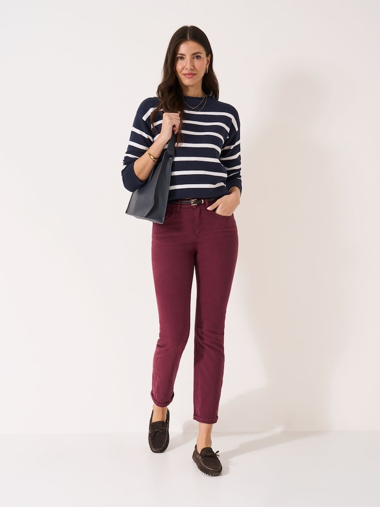Pull tricoté en coton recyclé | motifs multicolores multicolor jo