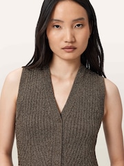 AllSaints Cruz Shine Waistcoat - Imagem 5 de 6