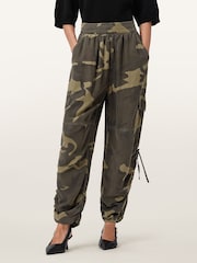 AllSaints Green Kaye Tencel™ Trousers - Image 2 of 7