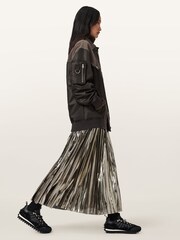 AllSaints Brown Spark Dress - Image 6 of 8