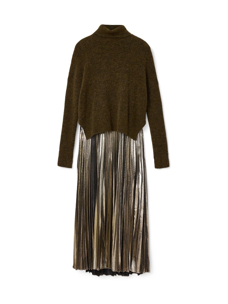 AllSaints Brown Spark Dress - Image 8 of 8