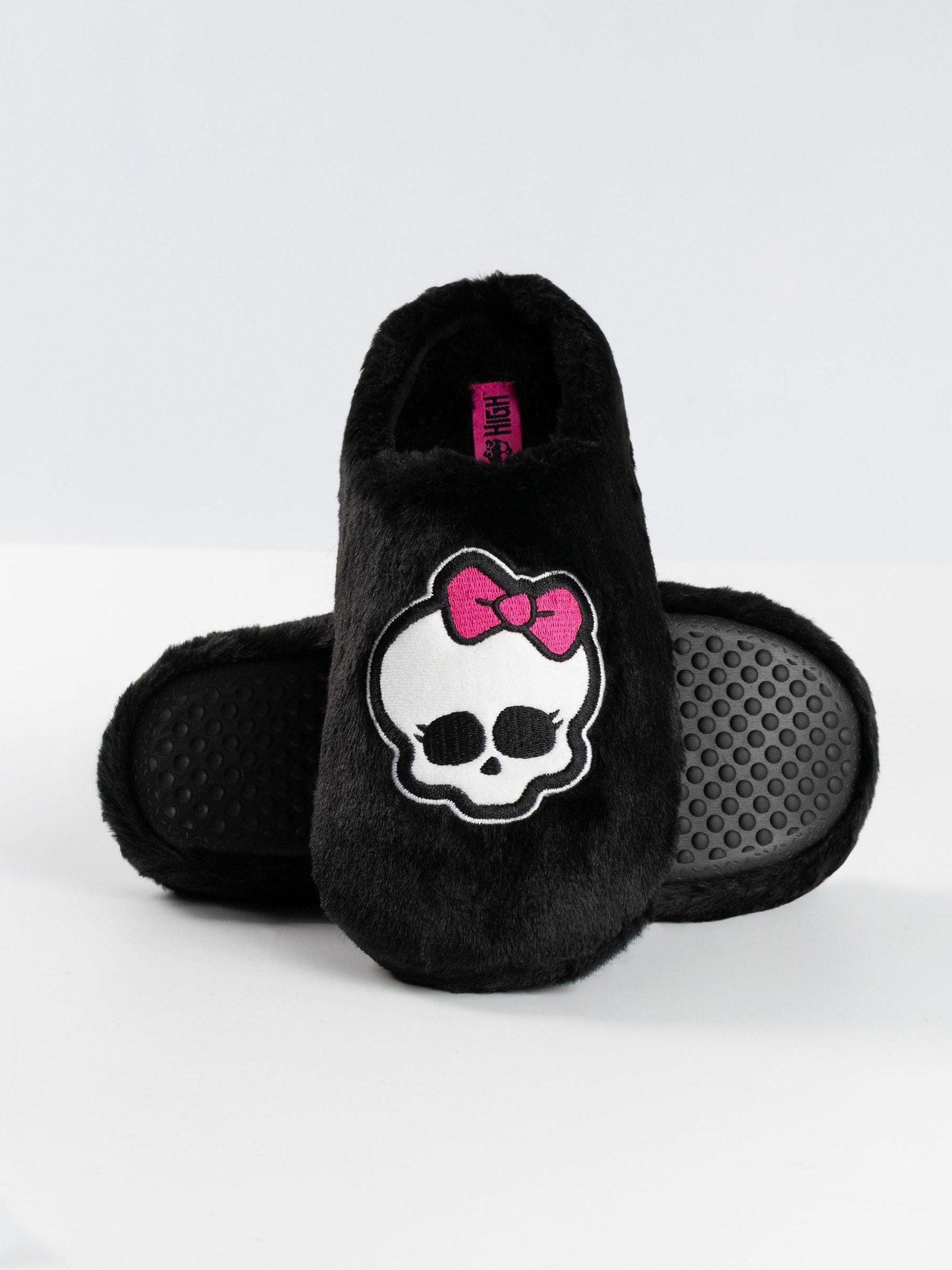 Vanilla Underground Women's Black Monster High Mule Slippers
