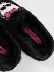 Vanilla Underground Black Monster High Mule Slippers - Image 3 of 6
