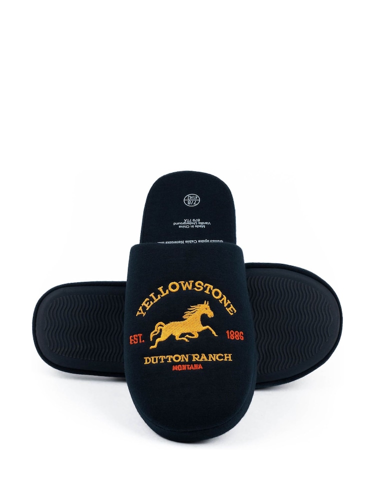 Vanilla Underground Blue Yellowstone Mule Slippers - Image 2 of 6 Vanilla Underground Blue Yellowstone Mule Slippers - Image 2 of 6