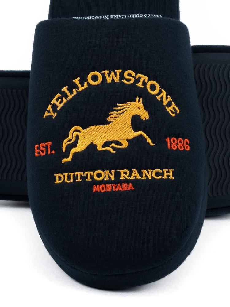 Vanilla Underground Blue Yellowstone Mule Slippers - Image 6 of 6