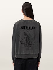 AllSaints Black Novus Pippa Sweatshirt - Image 6 of 7