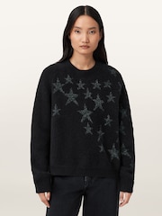 AllSaints Green Cosmos Jumper - Image 1 of 6
