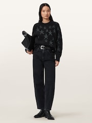 AllSaints Green Cosmos Jumper - Image 3 of 6