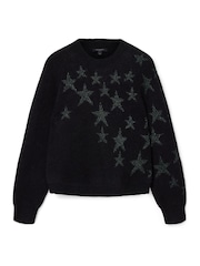 AllSaints Green Cosmos Jumper - Image 6 of 6