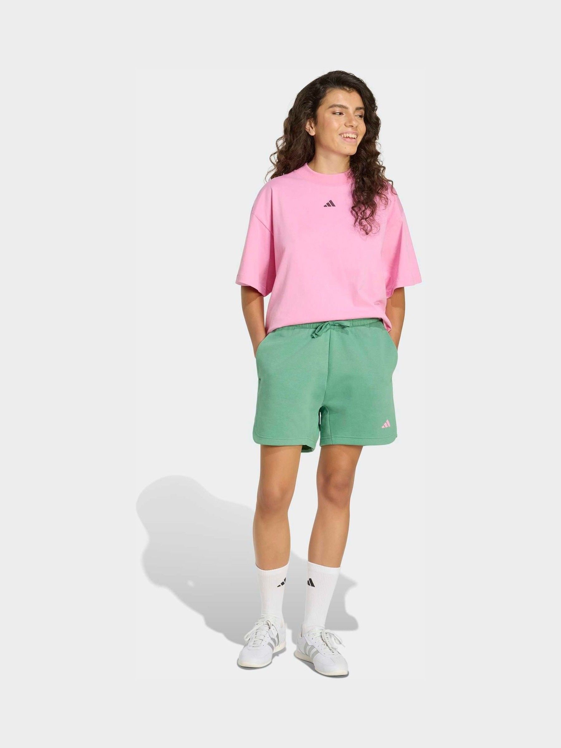 Buy adidas Pink 3-Stripe Studio Oversize Graphic T-Shirt from Next USA