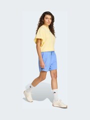 adidas Yellow 3-Stripe Studio Oversize Graphic T-Shirt - Image 3 of 6