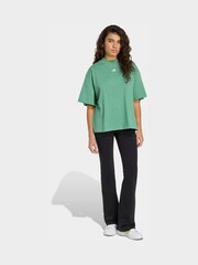 adidas Green 3-Stripe Studio Oversize Graphic T-Shirt - Image 3 of 6