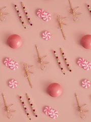 Kitsch Metal Gemstone and Bow Bobby Pins 4 Piece Set - Image 4 of 5