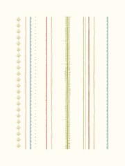 Hoopla Walls Ginger Mix Stripey A4 Wallpaper Sample - Image 1 of 1