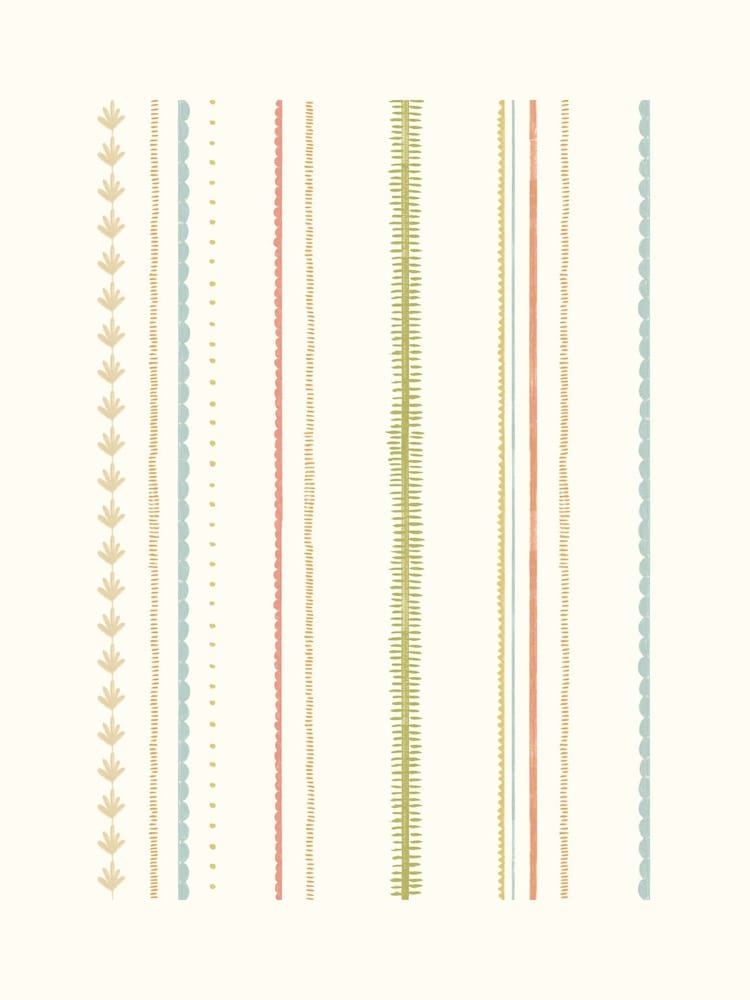 Hoopla Walls Ginger Mix Stripey A4 Wallpaper Sample - Image 1 of 1