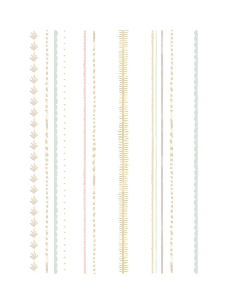 Hoopla Walls Dolly Mixtures Stripey A4 Wallpaper Sample - Image 1 of 1 Hoopla Walls Dolly Mixtures Stripey A4 Wallpaper Sample - Image 1 of 1