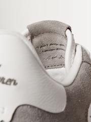 Polo Ralph Lauren Earth Grey/Deckwash White Masters Crt Trainers - Image 5 of 6