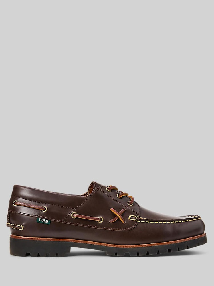 Polo Ralph Lauren Brown Ranger Deck Boat Shoes - Image 1 of 4