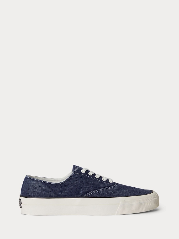 Polo Ralph Lauren Navy Keaton Low Top Trainers - Image 1 of 4