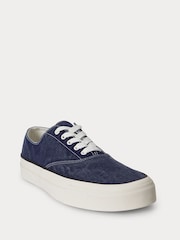 Polo Ralph Lauren Navy Keaton Low Top Trainers - Image 3 of 4