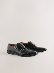 Noir - Hi-shine Double Monk Shoes - Image 3 de 7