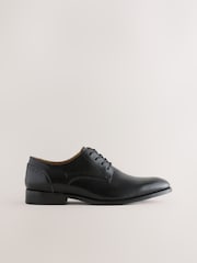 Negru - Pantofi Derby din piele - Imaginea 2 din 5